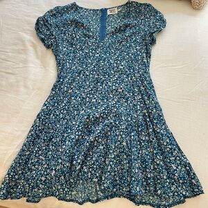 Princess Polly The Sting Mini Dress Blue, size 6